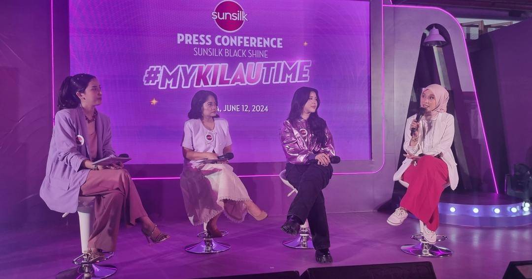 Konferensi Pers: Sunsilk Black Shine Luncurkan Kampanye #MyKilauTime, Rabu (12/6/2024) - Popmama.com/Sania Chandra